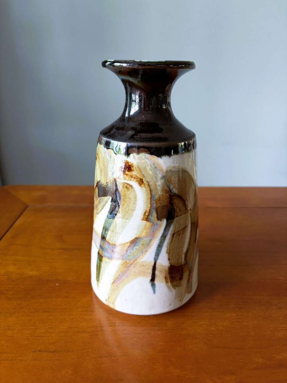 Vintage Vase Bill Nagengast Apple Lane Pottery Vase 1974 - Picture 2 of 5